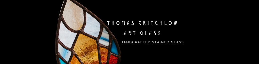 Thomas Critchlow Art Glass banner — handcrafted stained glass art shows in Indiana