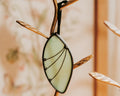 Green Chrysalis Stained Glass Suncatcher, Car Charm