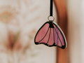 Purple Bellflower Stained Glass Suncatcher